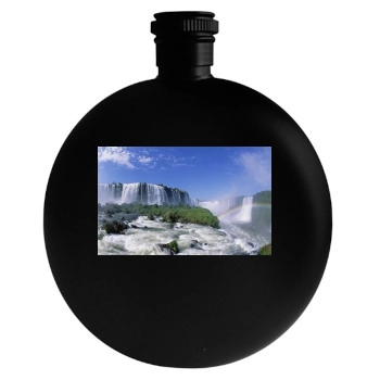 Waterfalls Round Flask