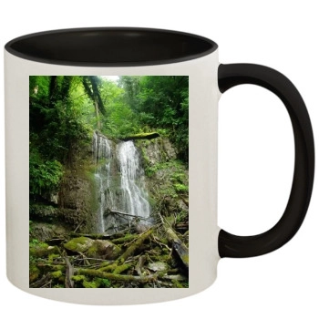 Waterfalls 11oz Colored Inner & Handle Mug