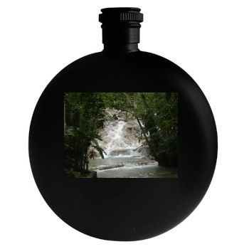 Waterfalls Round Flask