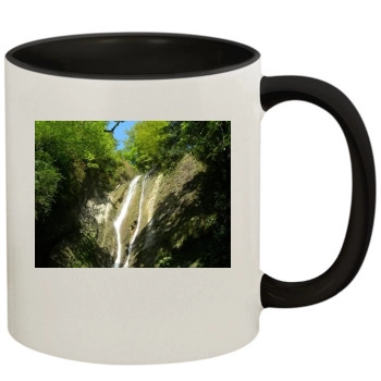 Waterfalls 11oz Colored Inner & Handle Mug