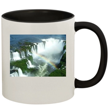 Waterfalls 11oz Colored Inner & Handle Mug