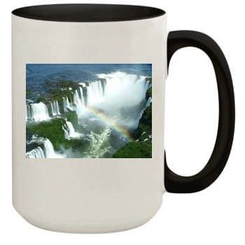 Waterfalls 15oz Colored Inner & Handle Mug