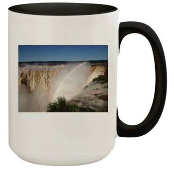 Waterfalls 15oz Colored Inner & Handle Mug