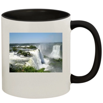 Waterfalls 11oz Colored Inner & Handle Mug