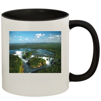 Waterfalls 11oz Colored Inner & Handle Mug