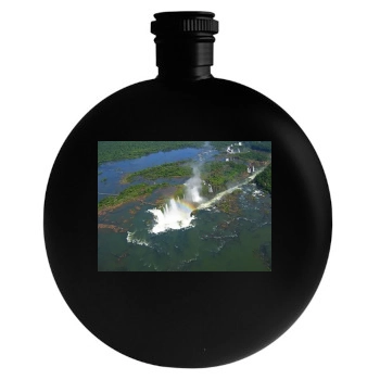 Waterfalls Round Flask