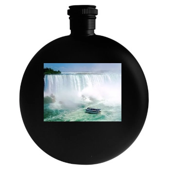 Waterfalls Round Flask