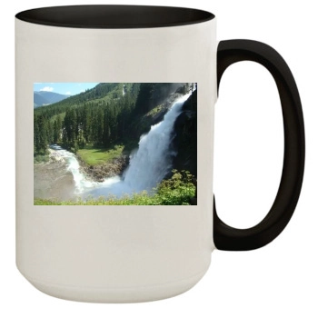 Waterfalls 15oz Colored Inner & Handle Mug