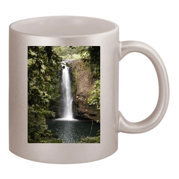 Waterfalls 11oz Metallic Silver Mug