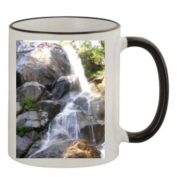 Waterfalls 11oz Colored Rim & Handle Mug