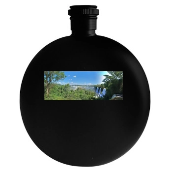 Waterfalls Round Flask