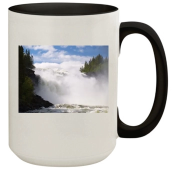 Waterfalls 15oz Colored Inner & Handle Mug