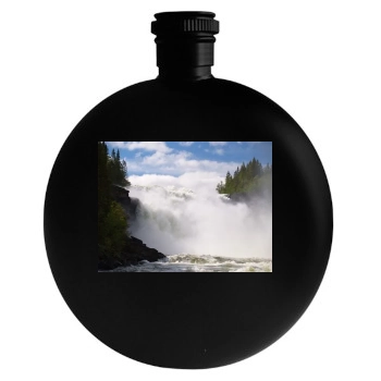 Waterfalls Round Flask