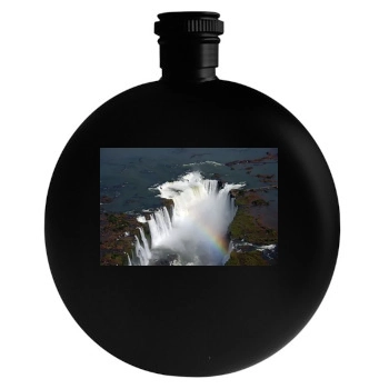 Waterfalls Round Flask