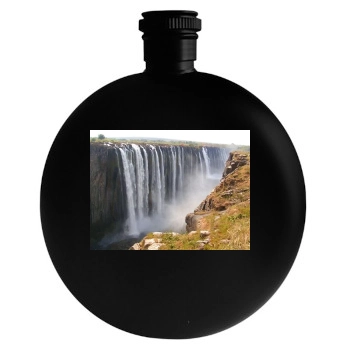 Waterfalls Round Flask