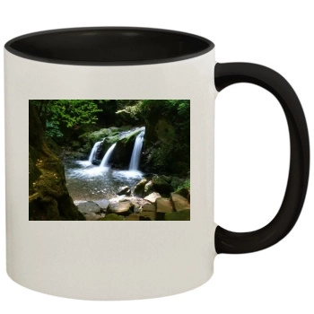 Waterfalls 11oz Colored Inner & Handle Mug