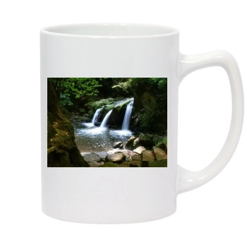 Waterfalls 14oz White Statesman Mug