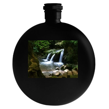 Waterfalls Round Flask