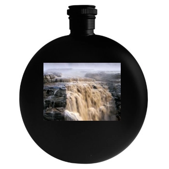 Waterfalls Round Flask