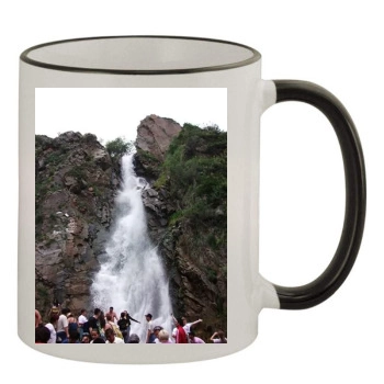 Waterfalls 11oz Colored Rim & Handle Mug