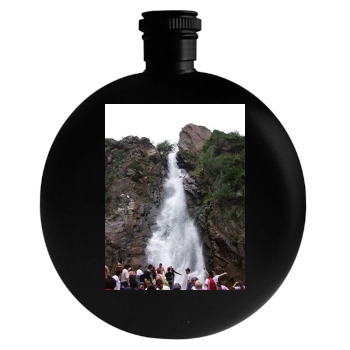 Waterfalls Round Flask