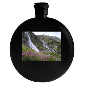 Waterfalls Round Flask