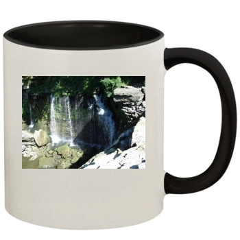 Waterfalls 11oz Colored Inner & Handle Mug