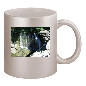 Waterfalls 11oz Metallic Silver Mug