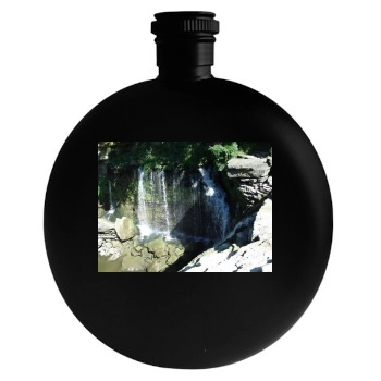 Waterfalls Round Flask