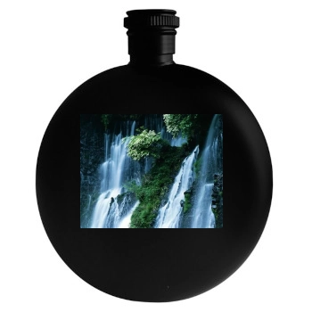 Waterfalls Round Flask