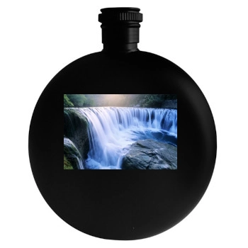 Waterfalls Round Flask