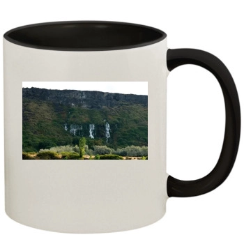 Waterfalls 11oz Colored Inner & Handle Mug