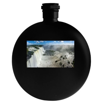 Waterfalls Round Flask