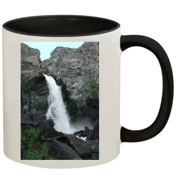 Waterfalls 11oz Colored Inner & Handle Mug