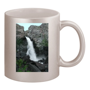 Waterfalls 11oz Metallic Silver Mug