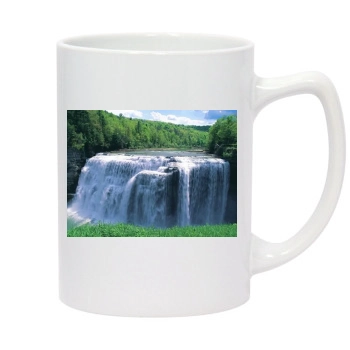 Waterfalls 14oz White Statesman Mug