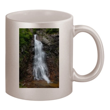 Waterfalls 11oz Metallic Silver Mug