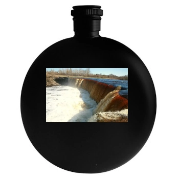 Waterfalls Round Flask