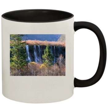 Waterfalls 11oz Colored Inner & Handle Mug