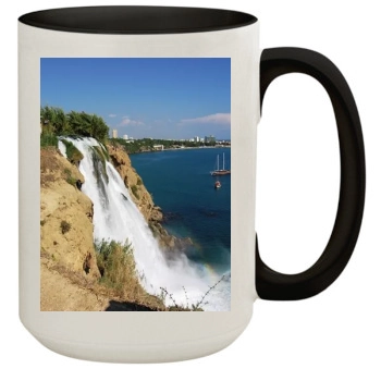 Waterfalls 15oz Colored Inner & Handle Mug