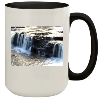 Waterfalls 15oz Colored Inner & Handle Mug