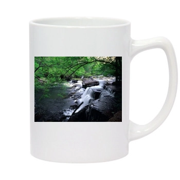 Waterfalls 14oz White Statesman Mug