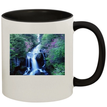 Waterfalls 11oz Colored Inner & Handle Mug