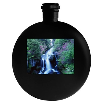 Waterfalls Round Flask