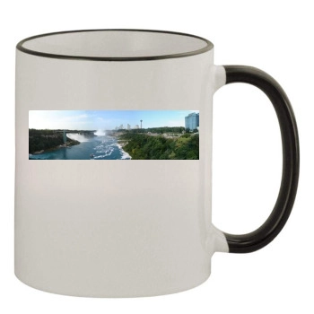 Waterfalls 11oz Colored Rim & Handle Mug