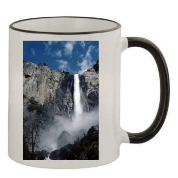 Waterfalls 11oz Colored Rim & Handle Mug