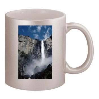 Waterfalls 11oz Metallic Silver Mug