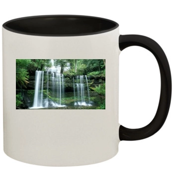 Waterfalls 11oz Colored Inner & Handle Mug