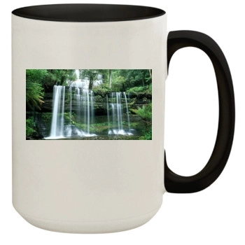 Waterfalls 15oz Colored Inner & Handle Mug