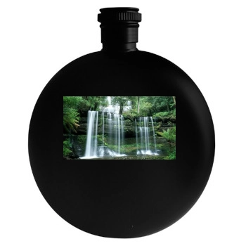 Waterfalls Round Flask